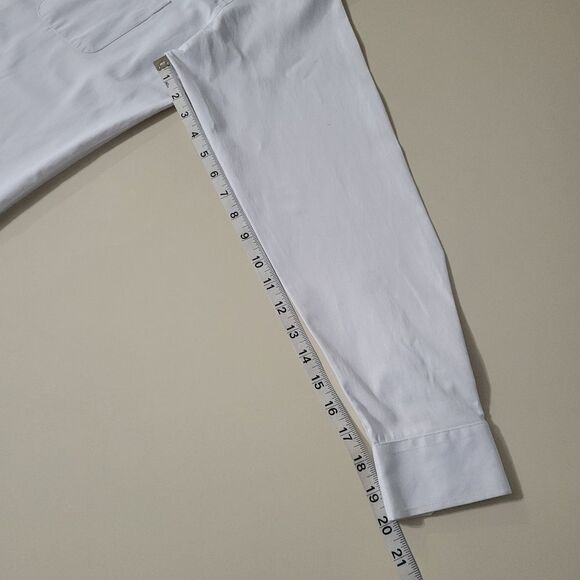 Zeroyaa Men's White Button-Down Cotton-blend Dress Shirt - Picture 8 of 14